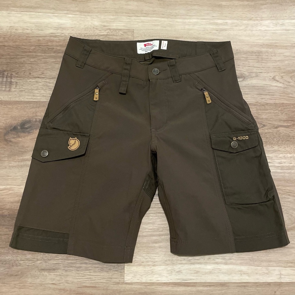 Fjallraven Women's Brown G-1000 Cargo Shorts